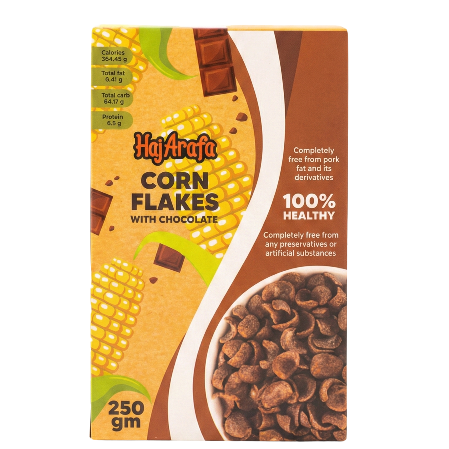 Haj Arafa Corn Flakes Chocolate - كورن فليكس شيكولاتة حاج عرفة