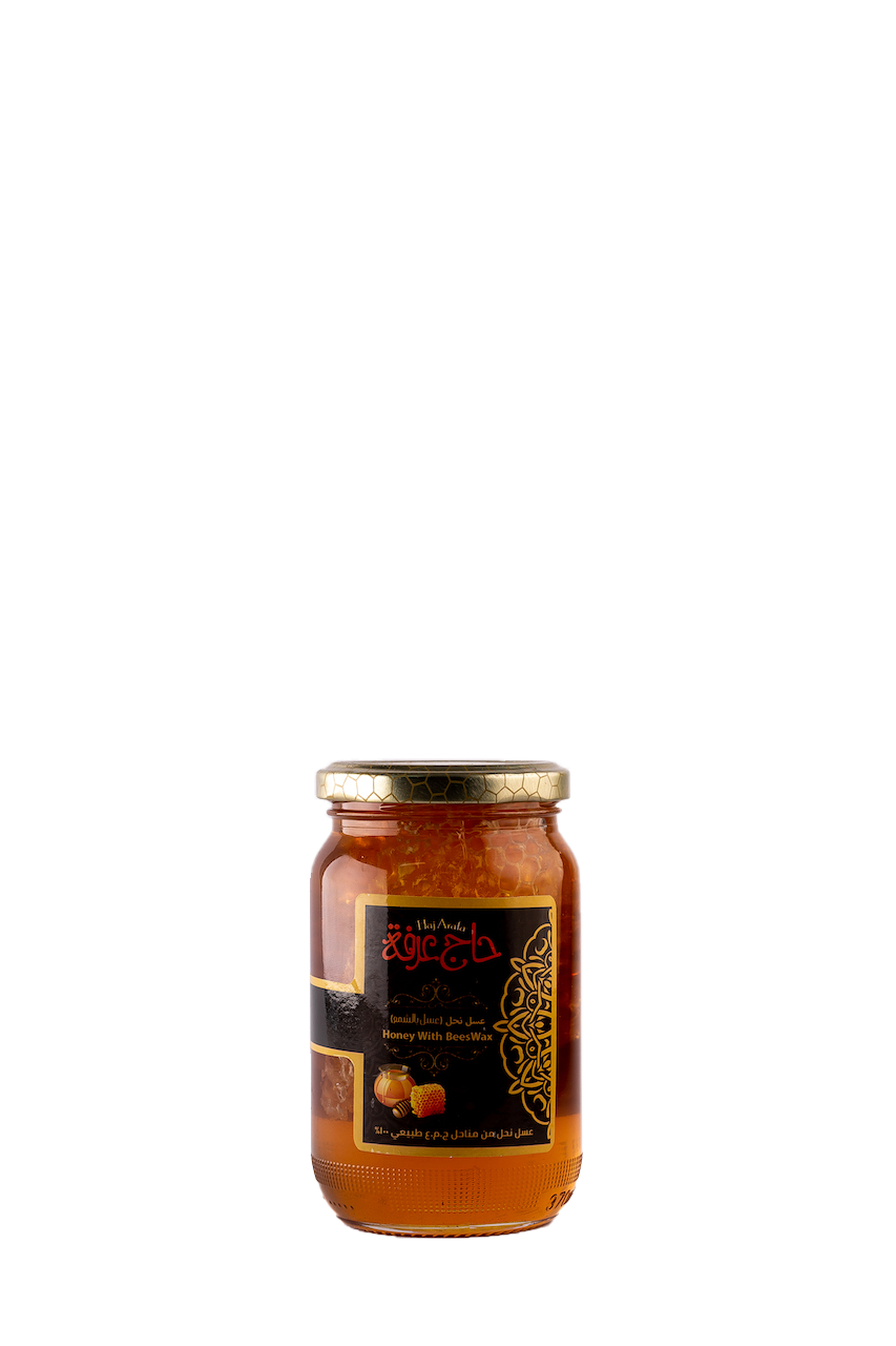 Haj arafa Honey with Beeswax- عسل بالشمع حاج عرفة