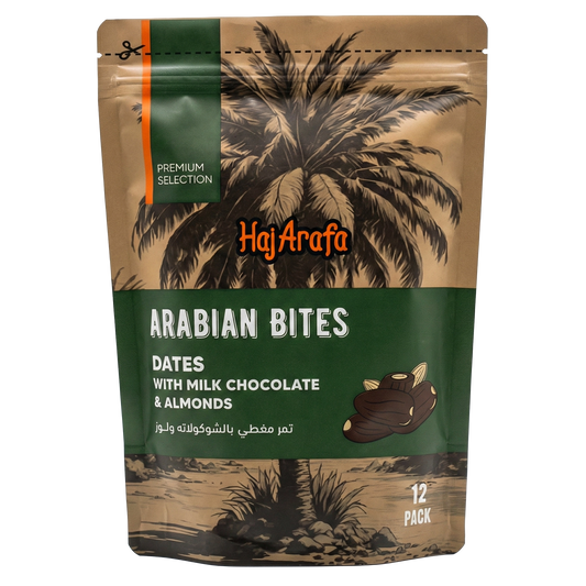 Dates with milk chocolate and almonds- تمر مغطي بالشوكولاته و اللوز