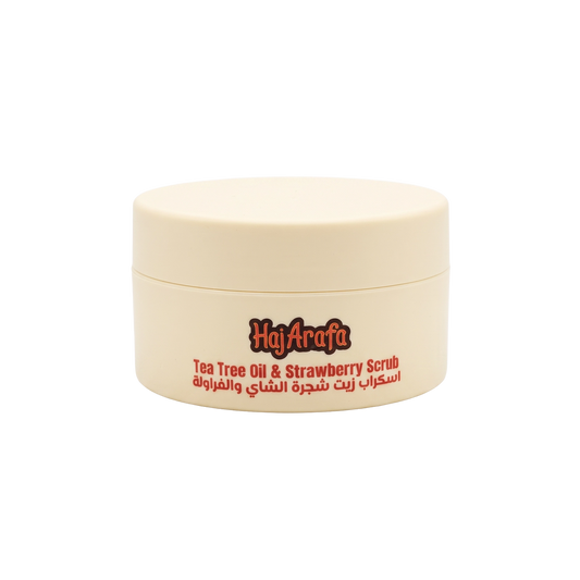 Tea tree oil and strawberry scrub-سكراب زيت شجرة الشاي و الفراولة