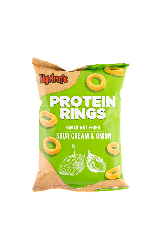 Protein rings sour cream & onion- بروتين رينجز ساور كريم وبصل